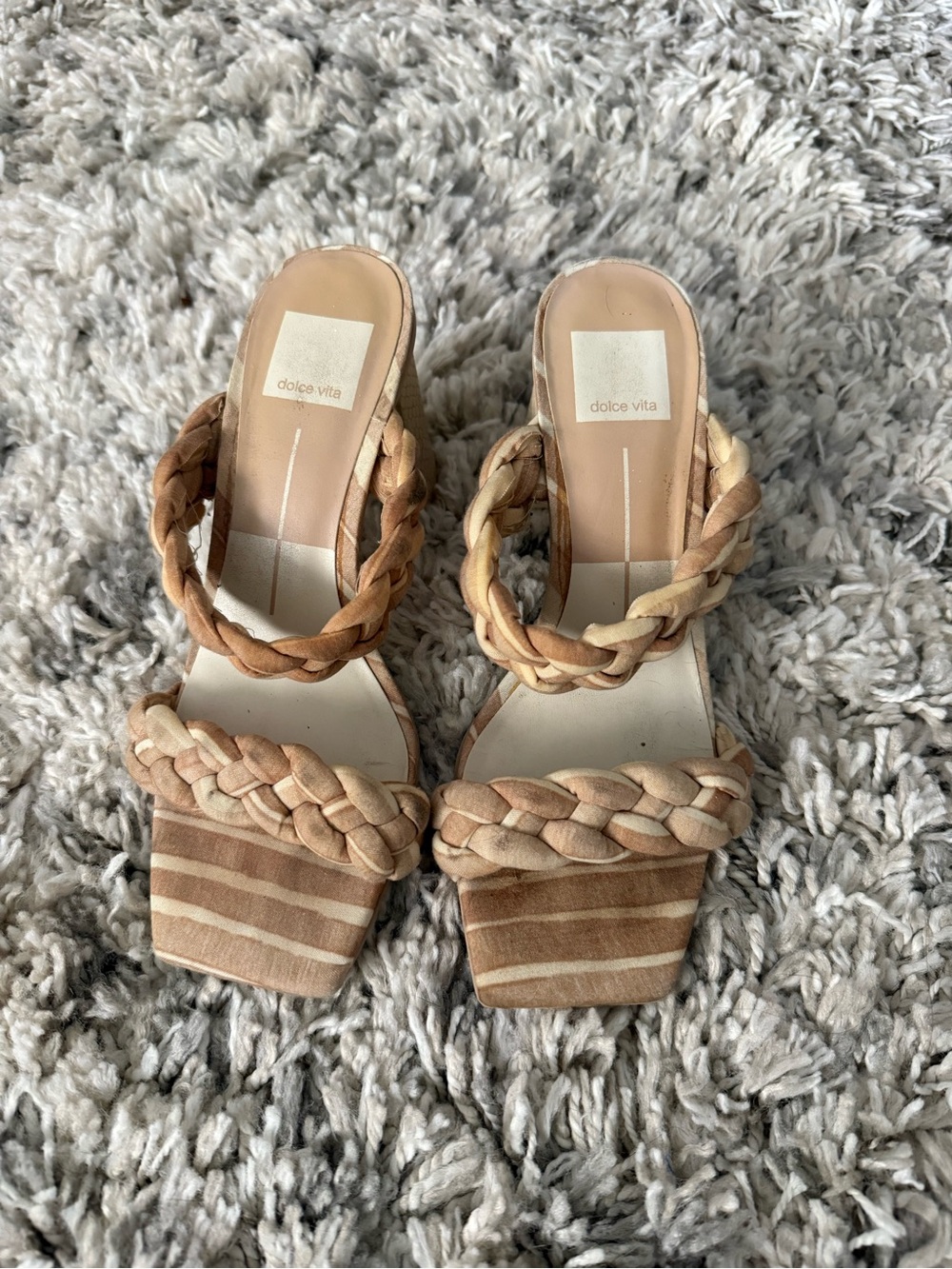 Dolce Vita Beige Braided Sandal